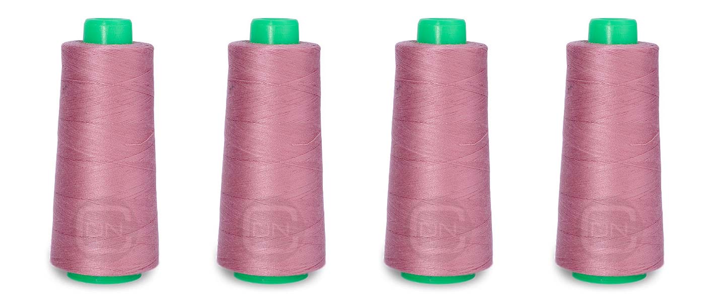 Overlockgarn 4x 2500m Farbe altrosa 100% Polyester
