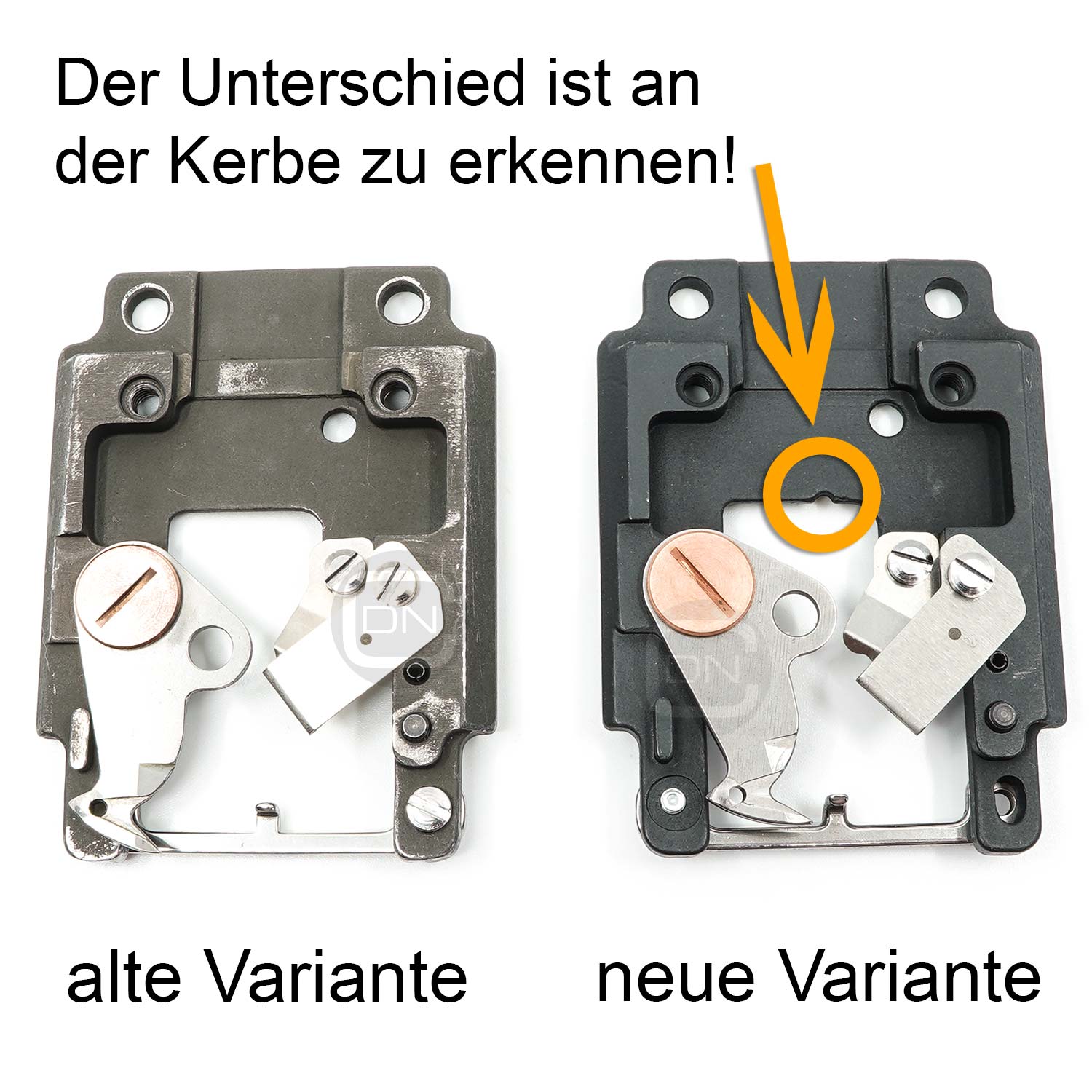 Stichplattenträger Brother PR Vergleich ALT NEU