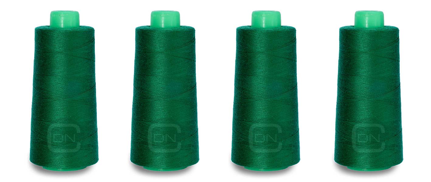 Overlockgarn 4x 2500m Farbe 712 gras 100% Polyester
