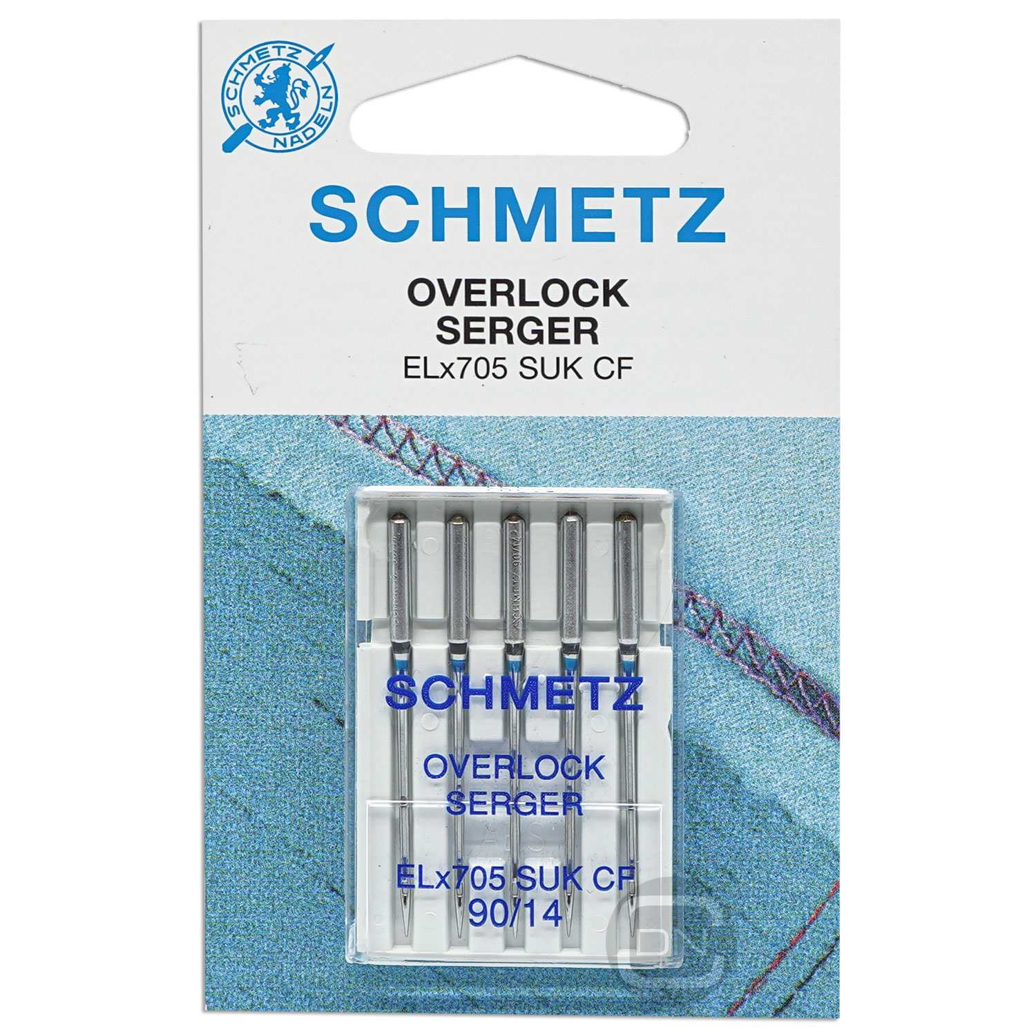 Overlocknadel ELx705 SUK CF Stärke 90 5er Pack Schmetz