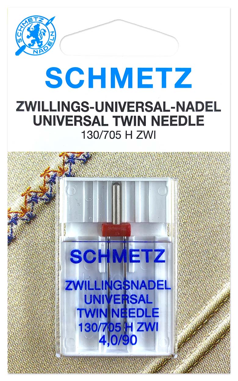 Zwillingsnadel 4,0 mm Uni Stärke 90 (Schmetz)