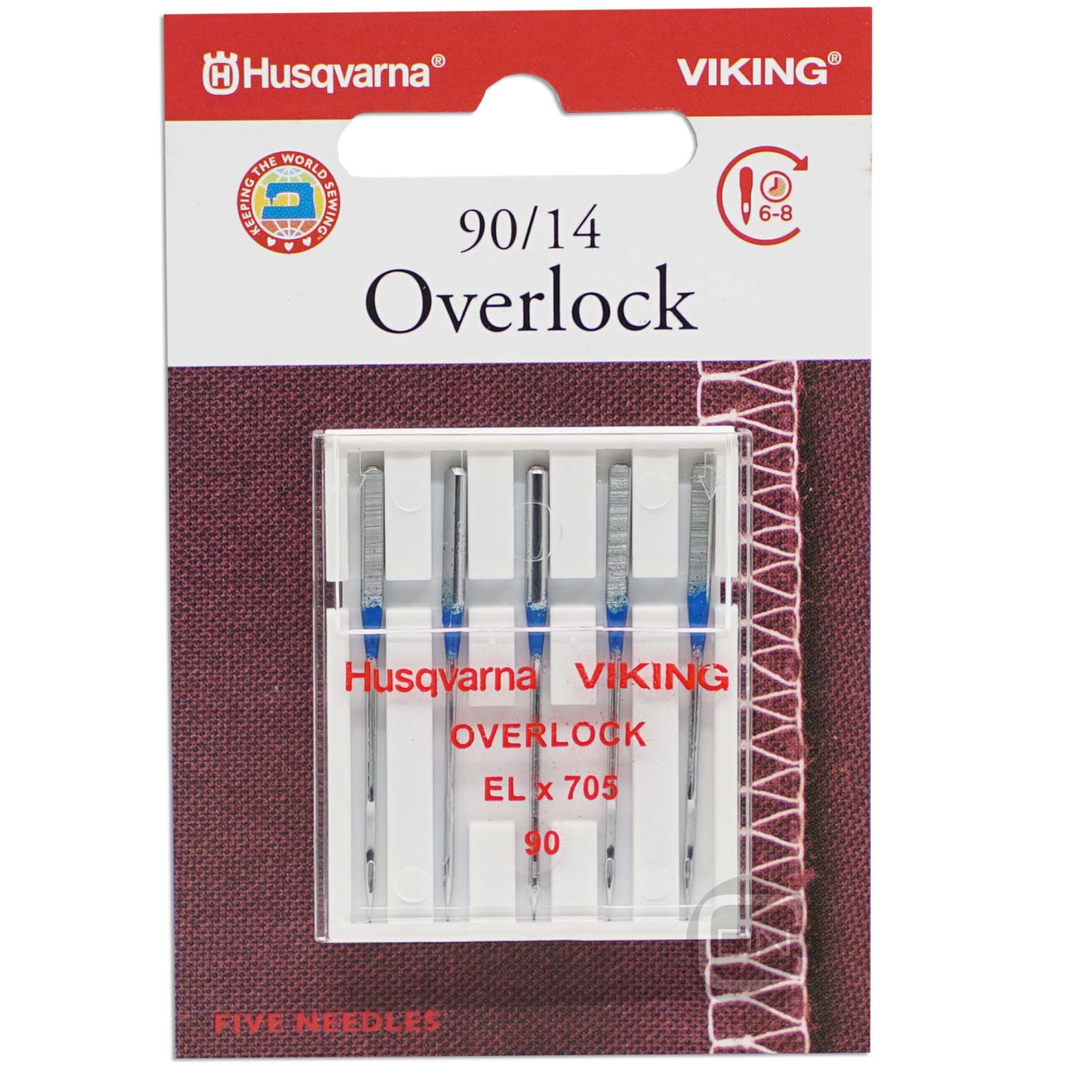 Overlock Nadel ELx705 Stärke 90 5er Pack Husqvarna