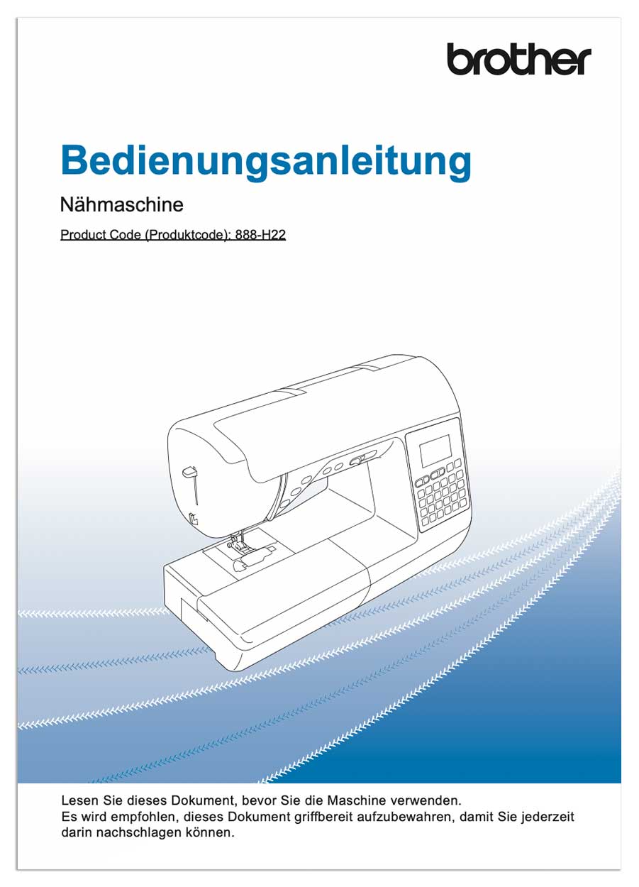 Anleitung Brother innov-is F400