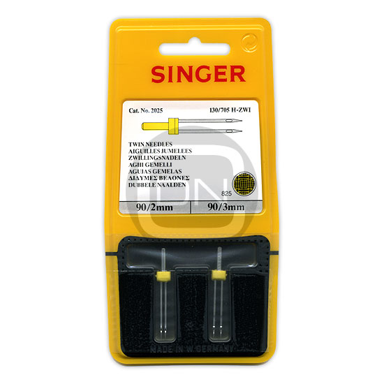Zwillingsnadel 2 und 3 mm Uni Stärke 90 SINGER - ARCHIV
