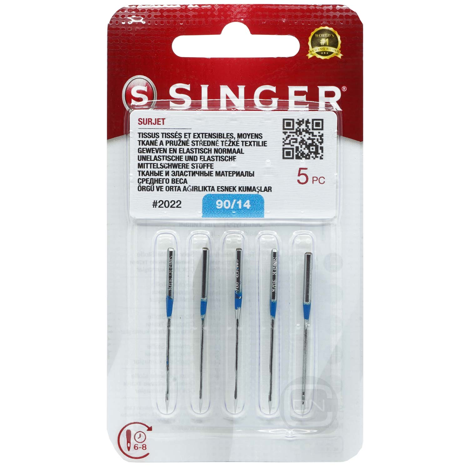 Overlocknadel ELx705 Stärke 90 5er Pack SINGER