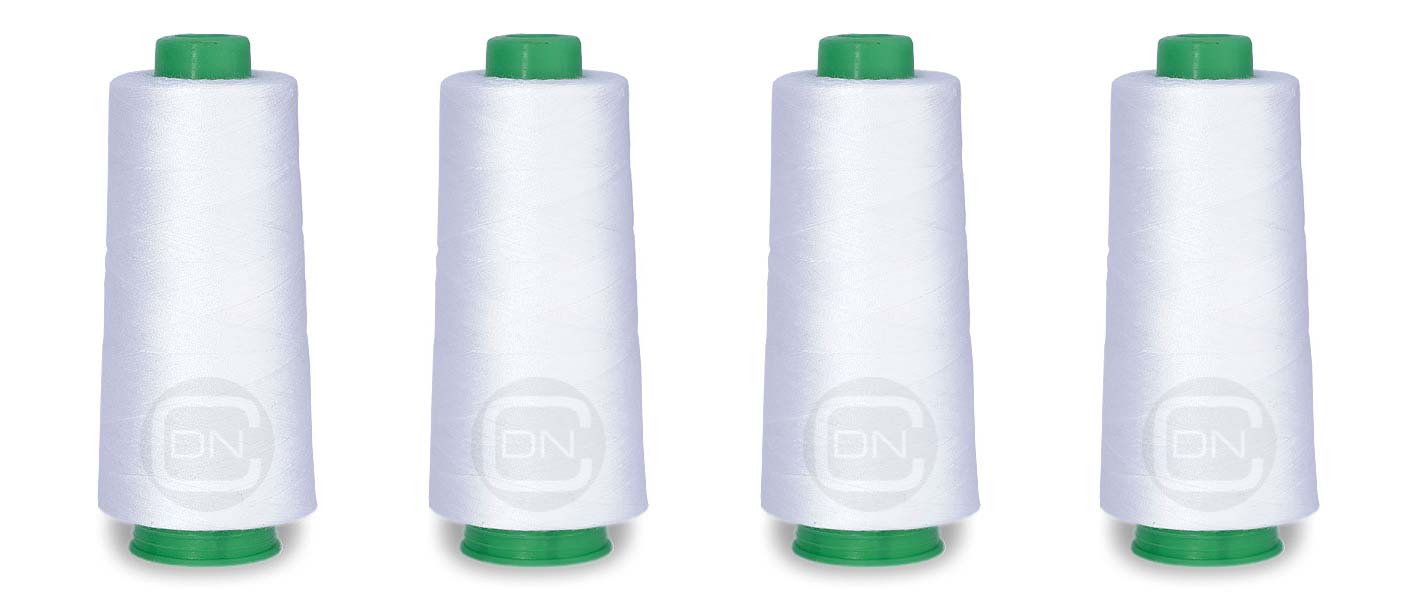 Overlockgarn 4x 2500m Farbe 200 ecru 100% Polyester