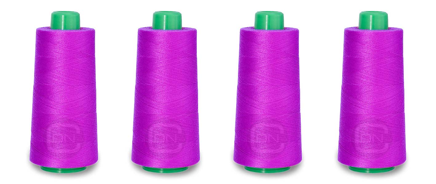 Overlockgarn 4x 2500m Farbe griotte 100% Polyester