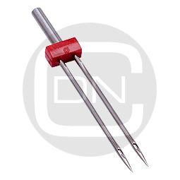 Zwillingsnadel 1,6 mm Uni Stärke 80 (Schmetz)