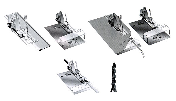 01578-00_1539ebd04a3818 Paspelfuß mit Führung SINGER 14T957DC 14T967DC 14T968DC