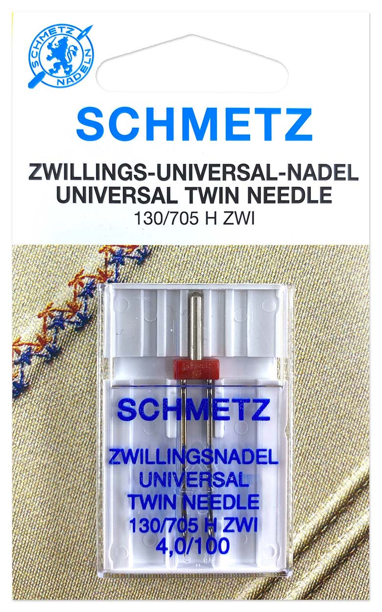 Zwillingsnadel 4,0 mm Uni Stärke 100 (Schmetz)