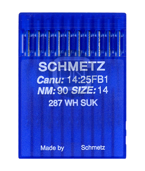 10 Schmetz Industriemaschinen-Nadeln System-Nr 287 WH 1738 Stärke 80/12 